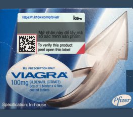 Phân biệt Viagra hàng xịn hộp 4 viên thật giả